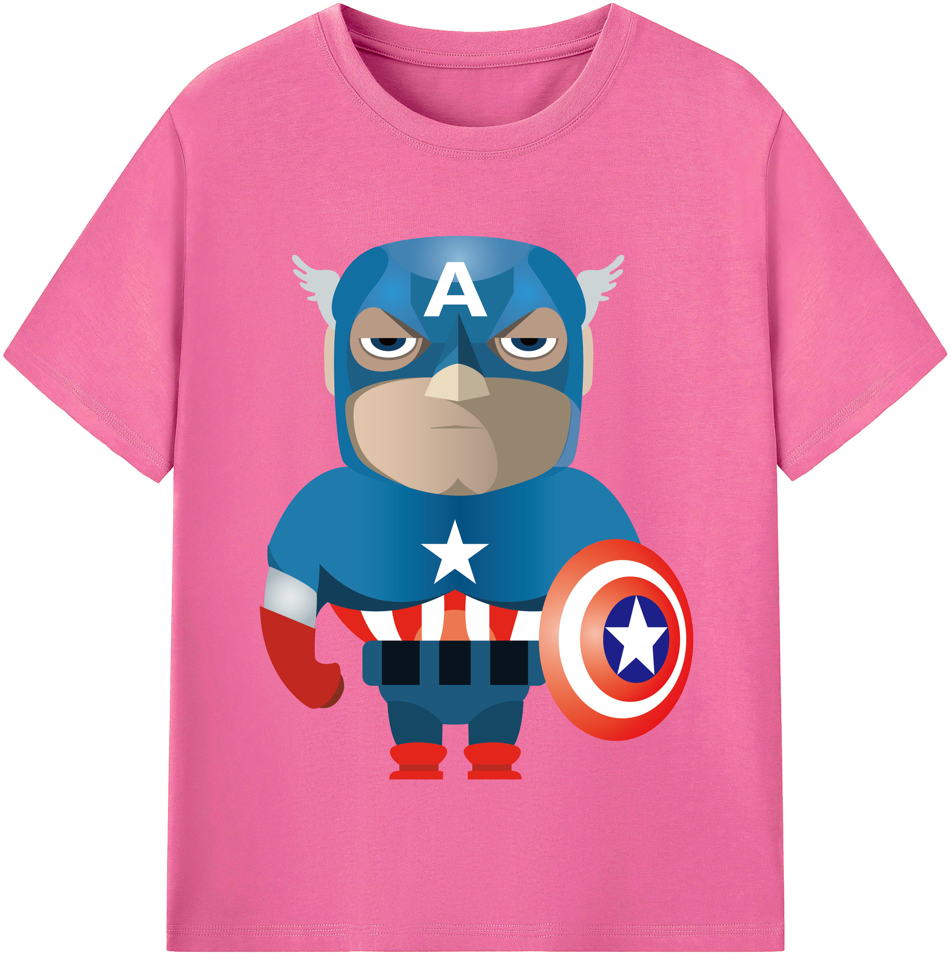 （画像用） アベンジャーズ The Avengers レディースカジュアルプリントTシャツ（綿100％）